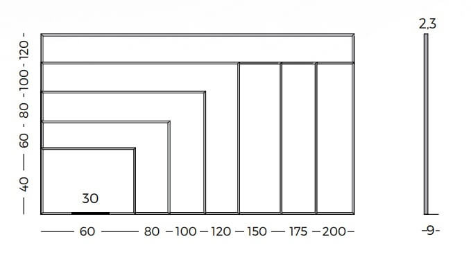 Medidas pizarra vitrificada magnetica de calidad
