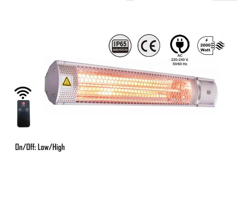 Detalles técnicos calefactores sombrilla